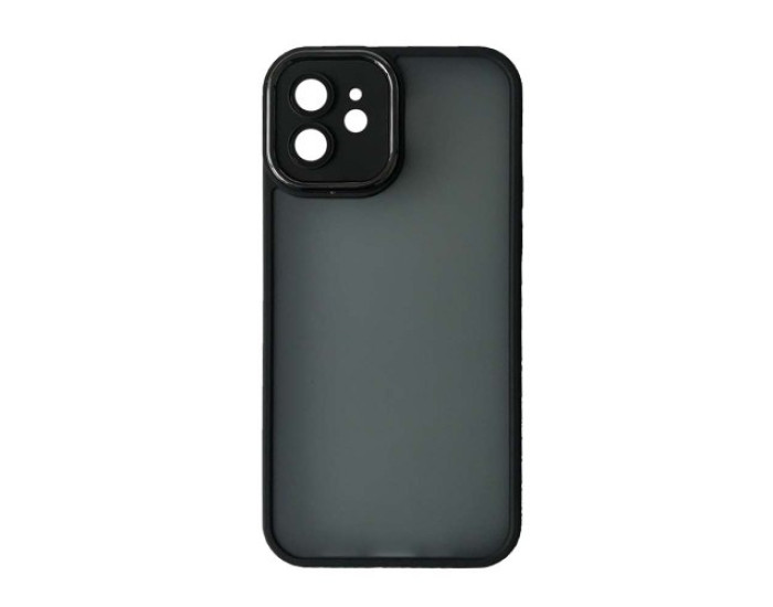 Чохол-силікон Matte Guard Camera Glass iPhone 12, Marsala