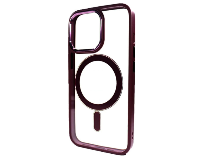 Чохол-силікон CRISTAL GUARD MagSafe Case iPhone 11 Pro Max, Marsala