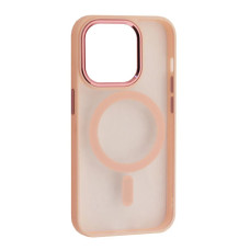Чохол-силікон CRISTAL GUARD MagSafe Case iPhone 14 Pro, Pink sand