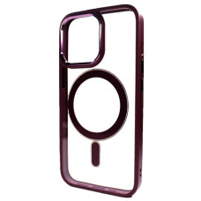 Чохол-силікон CRISTAL GUARD MagSafe Case iPhone 14 Pro, Marsala