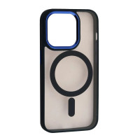 Чехол-силикон CRISTAL GUARD MagSafe Case iPhone 16, темно-синий