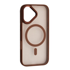 Чохол-силікон CRISTAL GUARD MagSafe Case iPhone 17, Brown