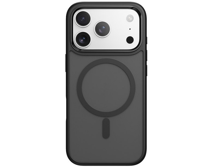 Чохол-силікон Rock Guard Touch Magnetic Protection Case (Metal Lens Frame) iPhone 17 Pro, Black