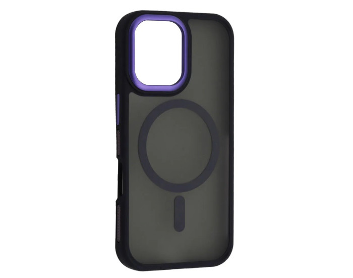Чохол-силікон New Matte Guard Magsafe Case iPhone 16 Pro, Deep purple