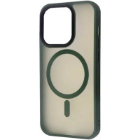 Чохол-силікон Matte Guard Magsafe Case iPhone 14 Pro, Dark green