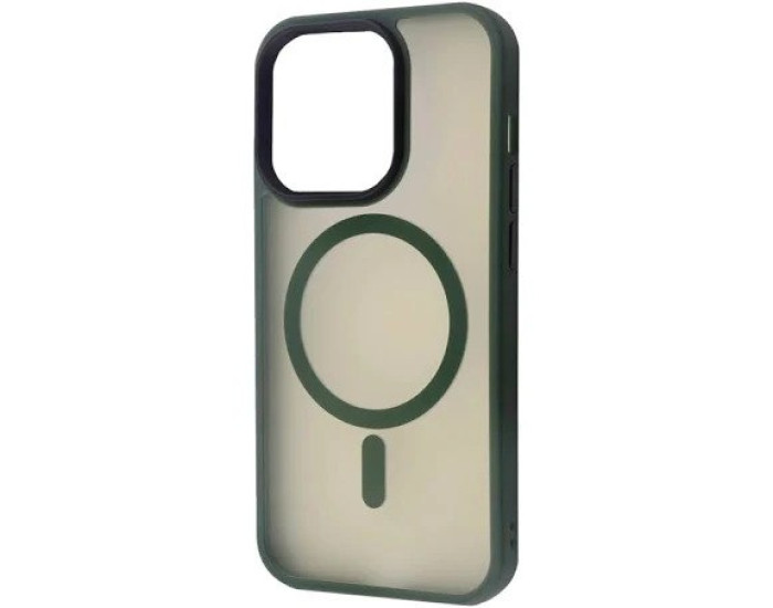 Чохол-силікон Matte Guard Magsafe Case iPhone 14 Pro, Dark green