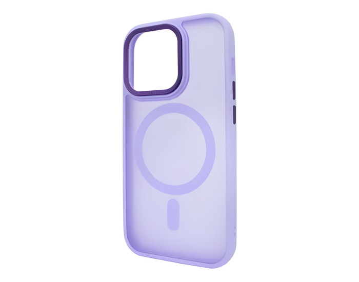 Чохол-силікон Matte Guard Magsafe Case iPhone 14 Pro Max, Lavander