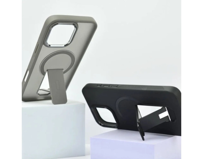Чехол-силикон STAND Matte Magsafe Case iPhone 16, Pink