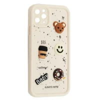 Чехол-силикон HAPPY Donut Case iPhone 12 Pro Max, White