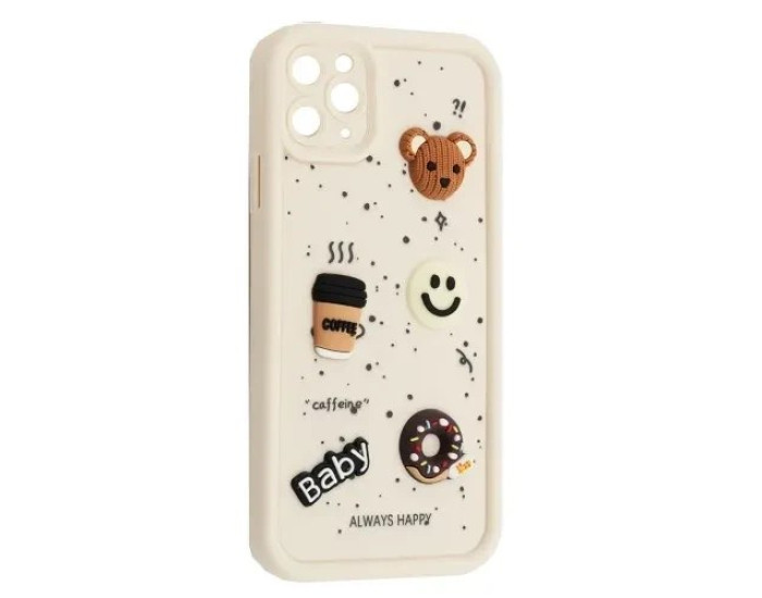 Чохол-силікон HAPPY Donut Case iPhone 12 Pro Max, White