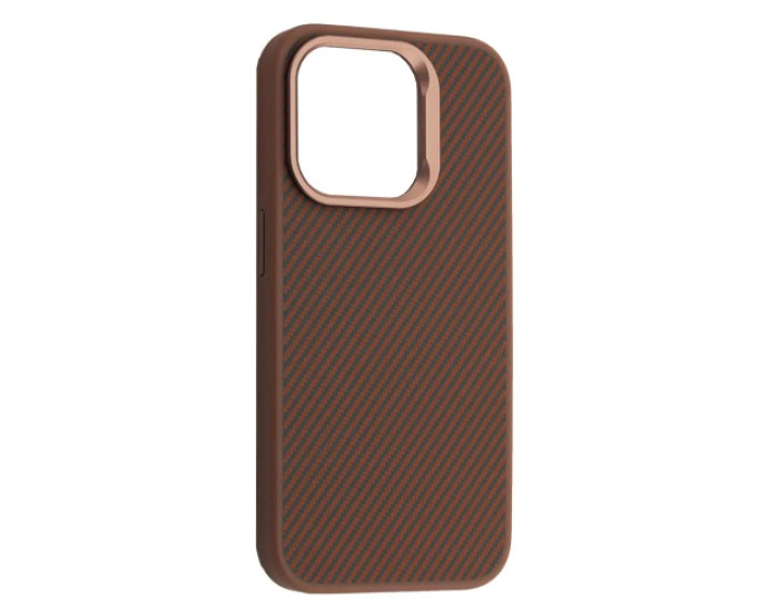 Чохол-силікон Kevlar Style MagSafe iPhone 15 Pro, Brown