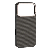Чохол-силікон Kevlar Style MagSafe iPhone 17 Pro Max, Black