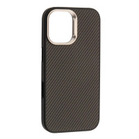 Чехол-силикон Kevlar Style MagSafe iPhone 17, черный