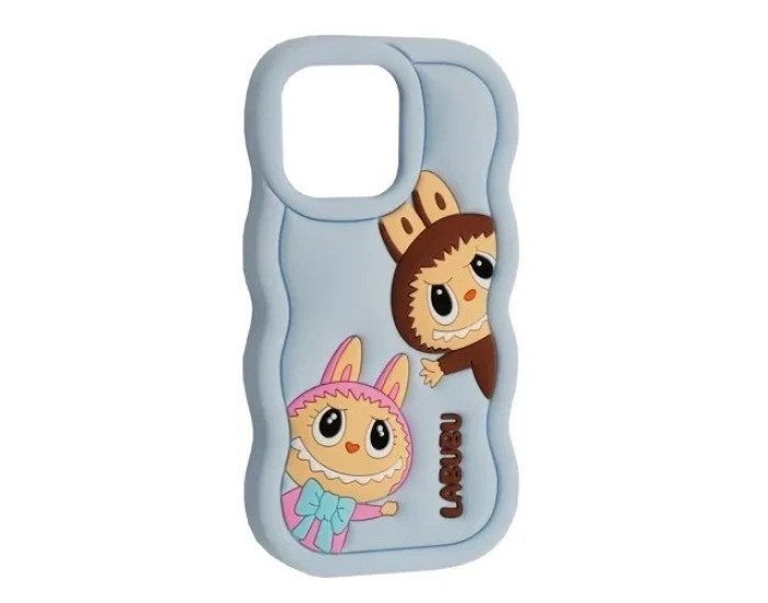 Чехол-силикон Labubu Case iPhone 13 /14 /15, синий