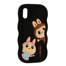 Чехол-силикон Labubu Case iPhone XR, черный