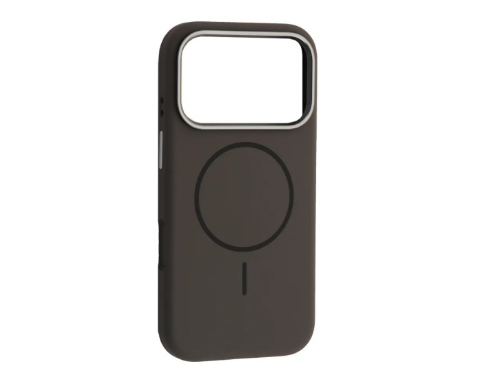 Чохол-силікон оригінал Liquid Silicone Case Metal Camera with MagSafe iPhone 17 Pro Max, Gray