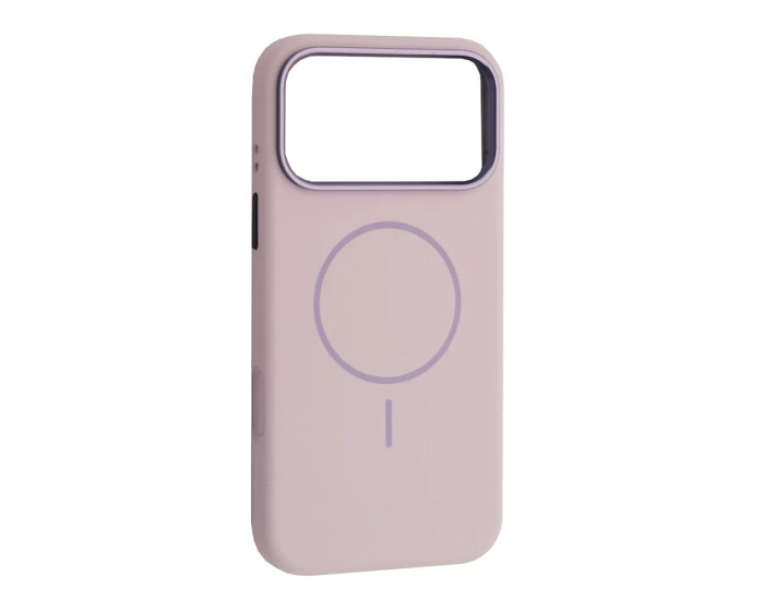 Чохол-силікон оригінал Liquid Silicone Case Metal Camera with MagSafe iPhone 17 Pro Max, Morandi purple