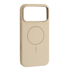 Чохол-силікон оригінал Liquid Silicone Case Metal Camera with MagSafe iPhone 17 Pro, Antique white