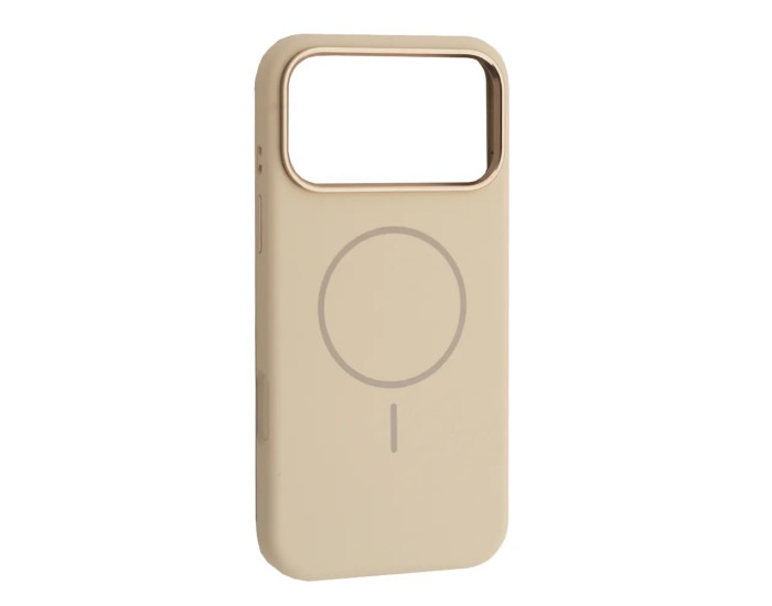 Чохол-силікон оригінал Liquid Silicone Case Metal Camera with MagSafe iPhone 17 Pro Max, Antique white