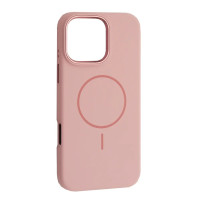 Чехол-силикон оригинал Liquid Silicone Case Metal Camera with MagSafe iPhone 16 Pro Max, Pink