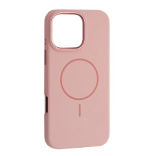 Чохол-силікон оригінал Liquid Silicone Case Metal Camera with MagSafe iPhone 16 Pro Max, Pink