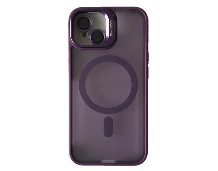 Чохол-силікон CASE PRO MATTE FORTABLE CAMERA LENS MAGSAFE iPhone 15 Pro Max, Deep purple