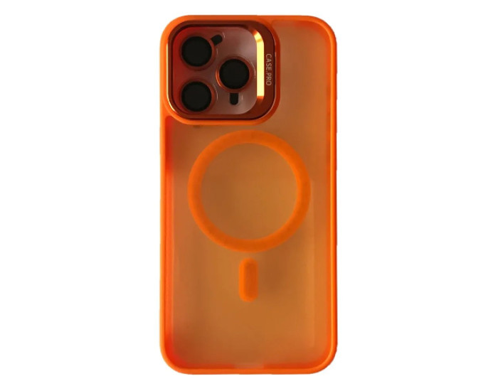 Чохол-силікон CASE PRO MATTE FORTABLE CAMERA LENS MAGSAFE iPhone 11 Pro Max, Orange