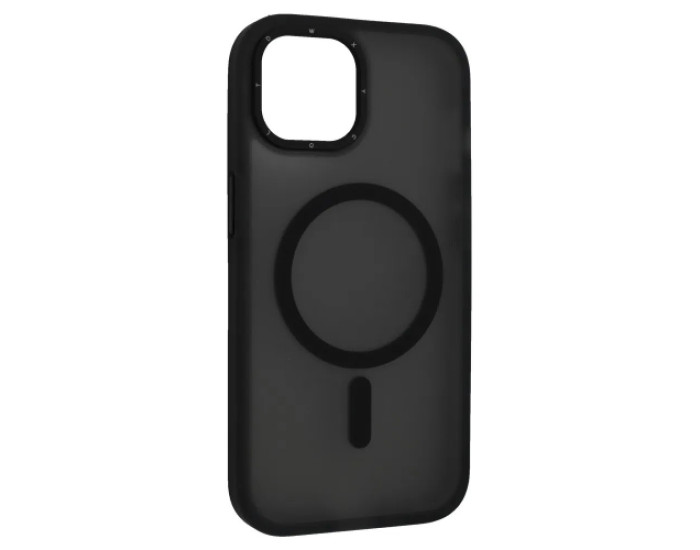 Чохол-силікон TOTAL MATTE MAGSAFE iPhone 15 Pro Max, Black