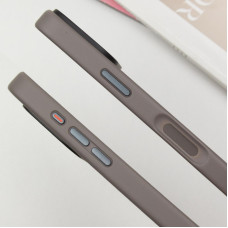 Чохол-силікон Metal Buttons iPhone 16 Pro, Сірий