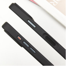 Чохол-силікон Metal Buttons iPhone 16, чорний