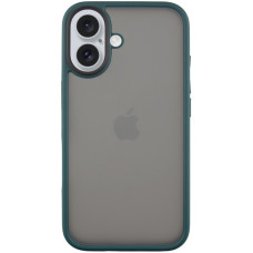Чохол-силікон Metal Buttons iPhone 16, Зелений