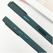 Чохол-силікон Metal Buttons iPhone 16, Зелений