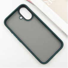 Чохол-силікон Metal Buttons iPhone 16, Зелений
