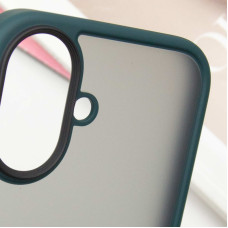 Чохол-силікон Metal Buttons iPhone 16, Зелений