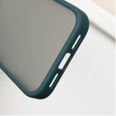 Чохол-силікон Metal Buttons iPhone 16, Зелений