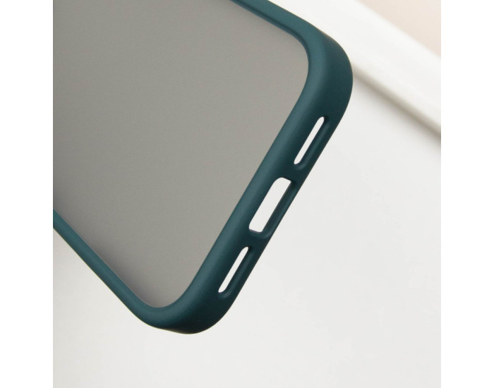 Чохол-силікон Metal Buttons iPhone 16, Зелений