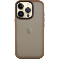 Чохол-силікон Metal Buttons iPhone 16 Pro, золотий