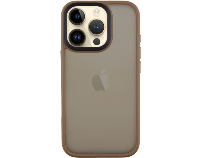Чохол-силікон Metal Buttons iPhone 16 Pro, золотий