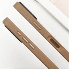 Чохол-силікон Metal Buttons iPhone 16 Pro, золотий