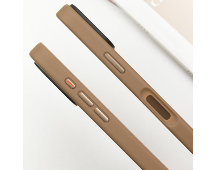 Чохол-силікон Metal Buttons iPhone 16 Pro, золотий