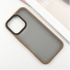 Чохол-силікон Metal Buttons iPhone 16 Pro, золотий