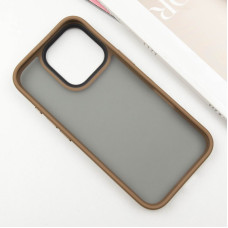 Чохол-силікон Metal Buttons iPhone 16 Pro, золотий