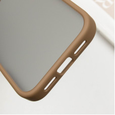 Чохол-силікон Metal Buttons iPhone 16 Pro, золотий