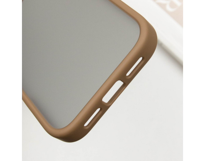 Чохол-силікон Metal Buttons iPhone 16 Pro, золотий