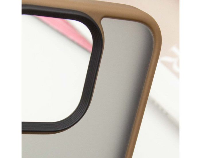 Чохол-силікон Metal Buttons iPhone 16 Pro, золотий