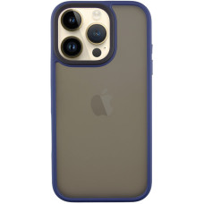 Чохол-силікон Metal Buttons iPhone 16 Pro, синій