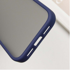 Чохол-силікон Metal Buttons iPhone 16 Pro, синій