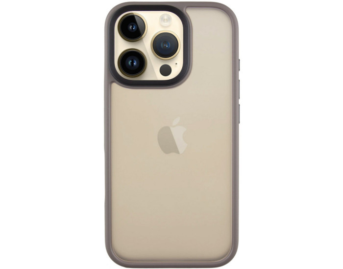 Чохол-силікон Metal Buttons iPhone 16 Pro Max, Сірий