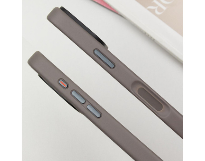 Чохол-силікон Metal Buttons iPhone 16 Pro Max, Сірий