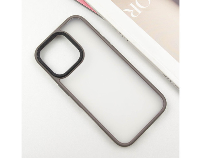 Чохол-силікон Metal Buttons iPhone 16 Pro Max, Сірий